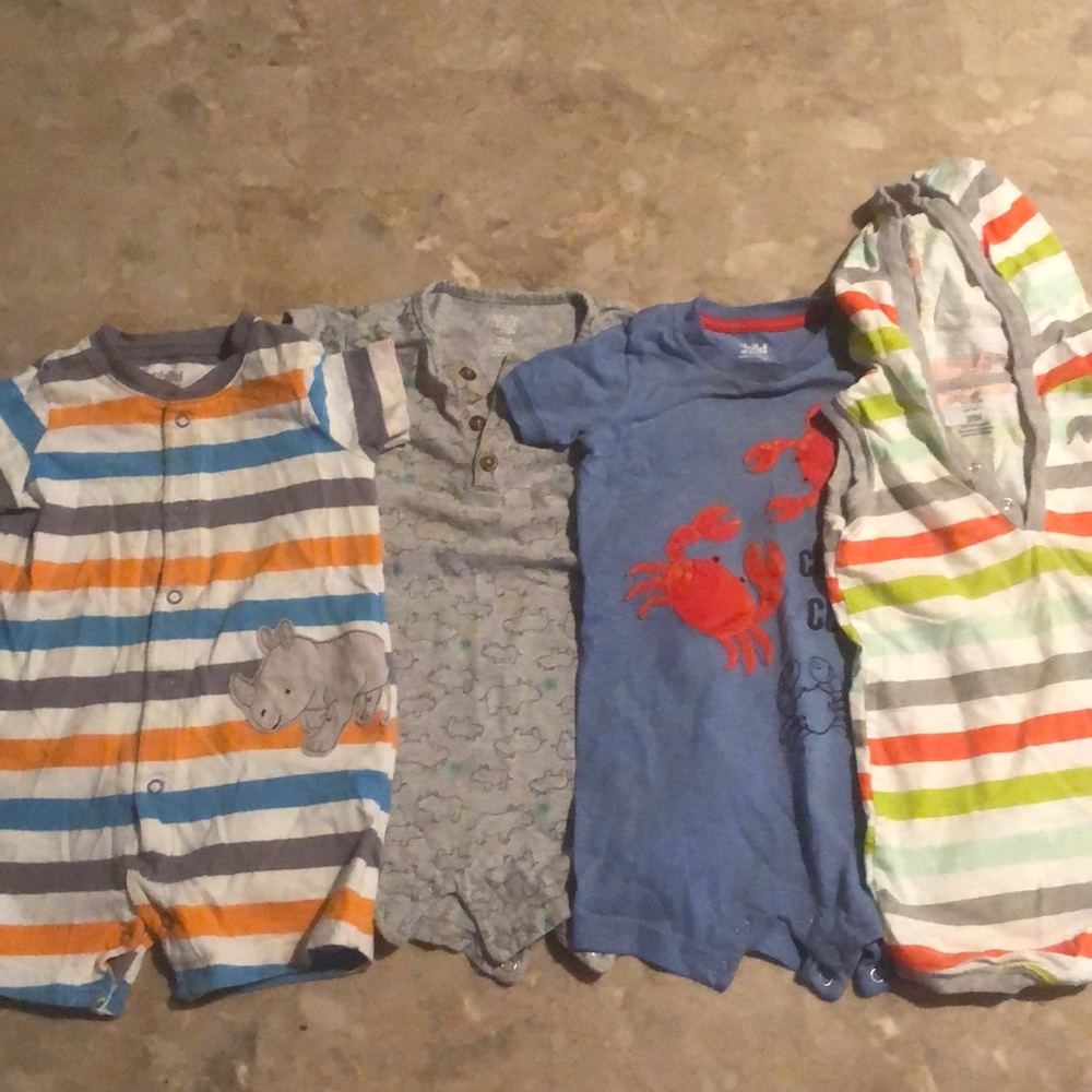18 month rompers 4 total